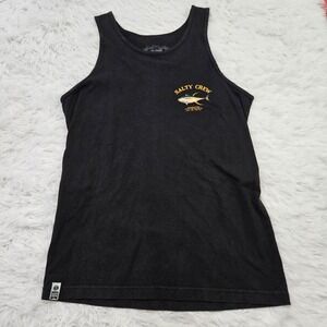 Salty Crew‎ x a. bachar Men's Black Graphic Tank Top. Size M